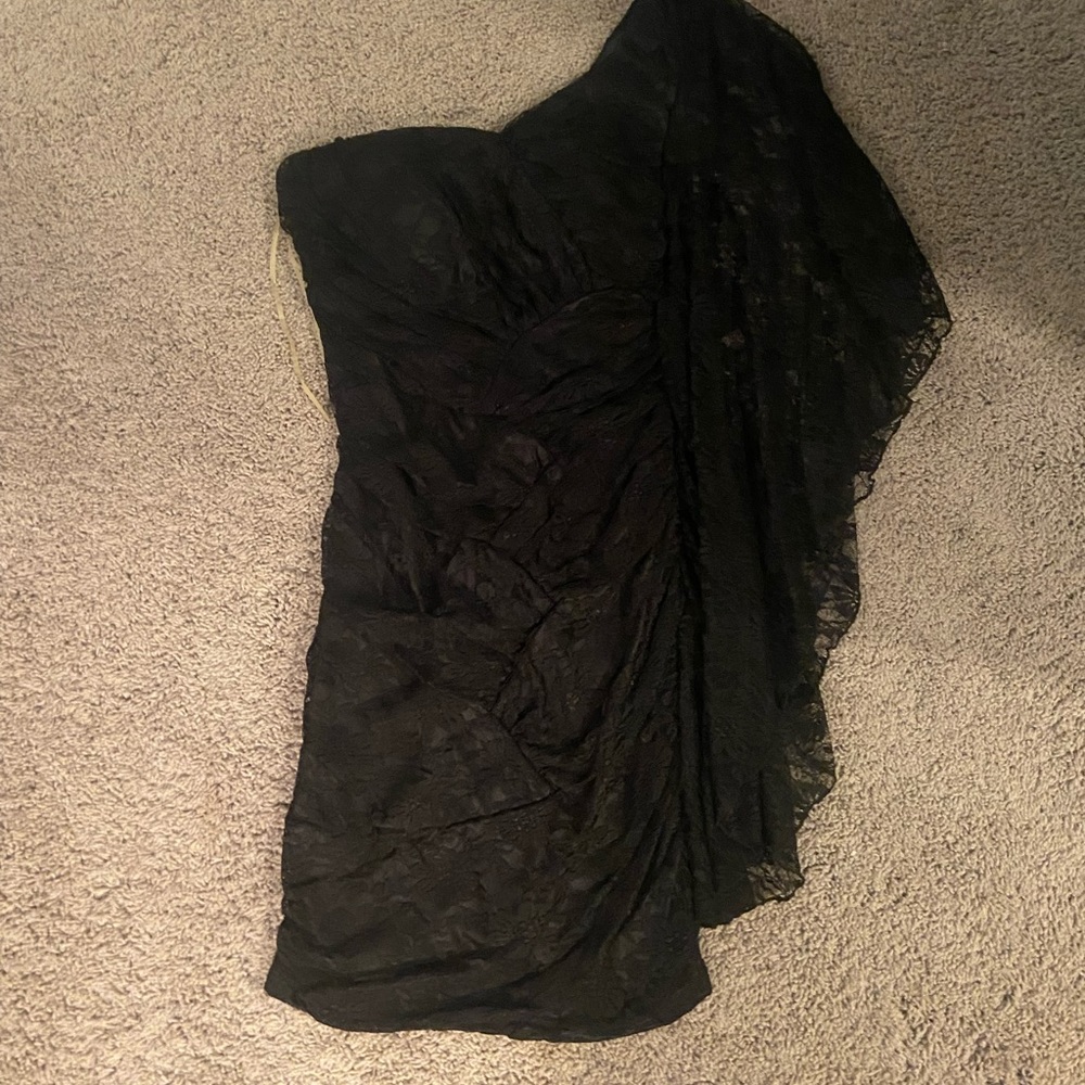 One shoulder formal dress